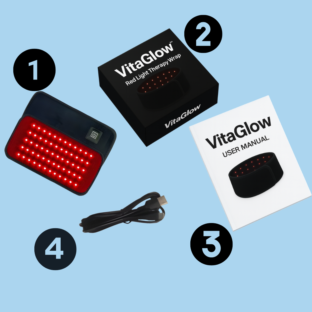 VitaGlow ™ Red Light Therapy Wrap : For Relief From Restless Leg Syndrome